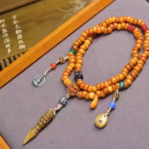 Consecrated Jade-Bone Gut Mala