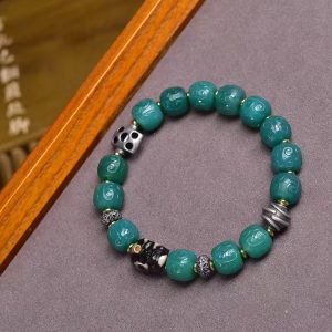 Key Pattern Agate Worry Stone